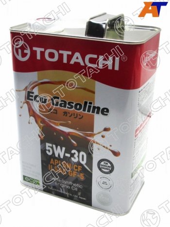 3 599 р. Масло моторное полусинтетическое TOTACHI Eco Gasoline 5W-30 SNCF, C2, GF-5 4л TOTACHI 10804  с доставкой в г. Воронеж. Увеличить фотографию 1