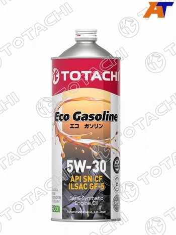 1 159 р. Масло моторное полусинтетическое TOTACHI Eco Gasoline 5W-30 SNCF, C2, GF-5 1л TOTACHI 10801  с доставкой в г. Воронеж. Увеличить фотографию 1