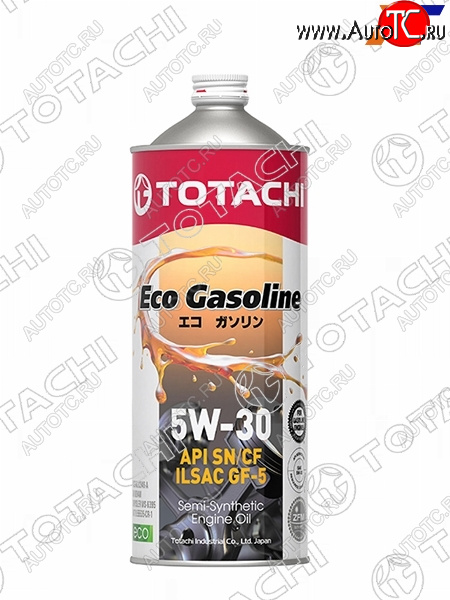 1 159 р. Масло моторное полусинтетическое TOTACHI Eco Gasoline 5W-30 SNCF, C2, GF-5 1л TOTACHI 10801  с доставкой в г. Воронеж