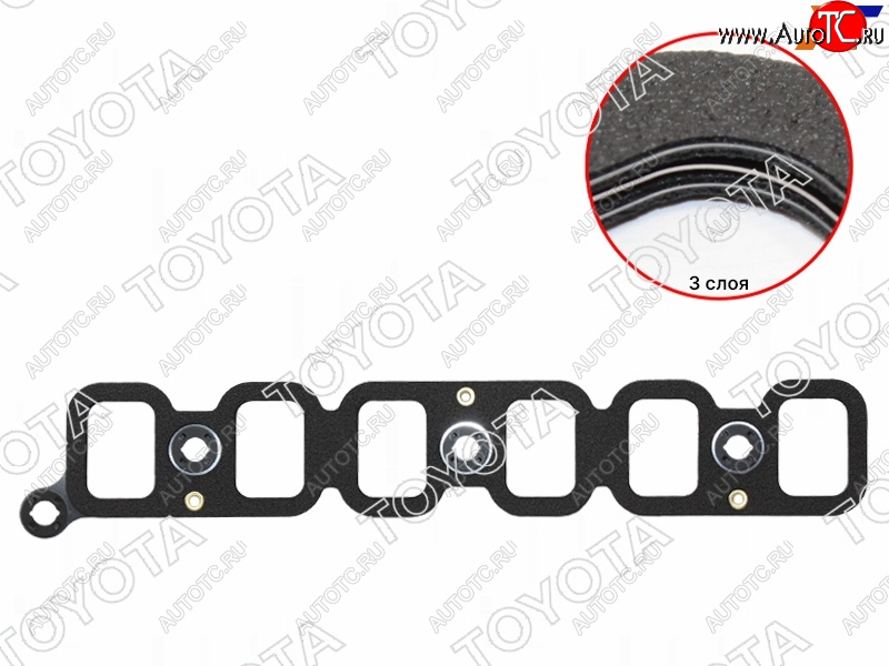 1 489 р. Прокладка впускного коллектора 1HDFTE LAND CRUISER J7#J8#J10# 98- TOYOTA 17171-17030  с доставкой в г. Воронеж
