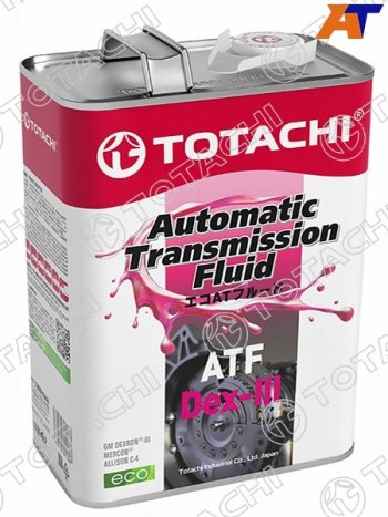 3 699 р. Масло трансмиссионное синтетическое TOTACHI ATF DEX- III 4л TOTACHI 20704  с доставкой в г. Воронеж. Увеличить фотографию 1