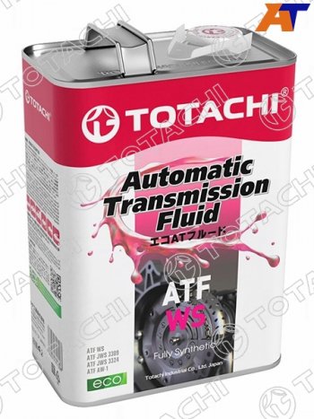 5 299 р. Масло трансмиссионное синтетическое TOTACHI ATF WS 4л TOTACHI 20804  с доставкой в г. Воронеж. Увеличить фотографию 1