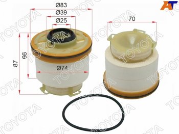 3 599 р. Фильтр топливный TOYOTA HILUX 1KDFTV 12-15FORTUNER 12-15MITSUBISHI L200 4N15 15- TOYOTA 23390-0L050  с доставкой в г. Воронеж. Увеличить фотографию 1