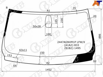 5 899 р. Стекло лобовое + дд BMW 3 SERIES E90/E91 4/5D 05-11 XYG 2447AGNVM1P LFW/X, 2447agnvm1plfwx XYG 2447AGNVM1P LFW/X  с доставкой в г. Воронеж. Увеличить фотографию 1