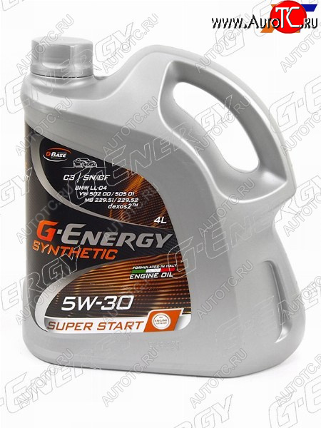 2 799 р. Масло моторное синтетическое G-Energy Synthetic Super Start 5W-30 SNCF, C3 4л G-ENERGY 253142400  с доставкой в г. Воронеж