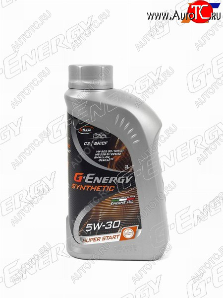 779 р. Масло моторное синтетическое G-Energy Synthetic Super Start 5W-30 SNCF, C3 1л G-ENERGY 253142399  с доставкой в г. Воронеж
