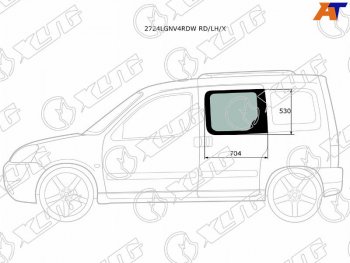 1 559 р. Стекло боковое опускное (Сзади Слева Цвет зеленый) Citroen Berlingo 96-12  Peugeot Partner 96-12 XYG 2724LGNV4RDW RD/LH/X  с доставкой в г. Воронеж. Увеличить фотографию 1