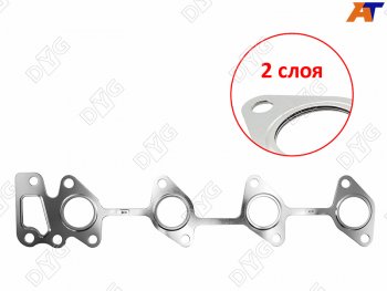 489 р. Прокладка выпускного коллектора D4EB 2,2 D4EA 2,0 DYG Hyundai Grandeur TG дорестайлинг (2005-2009)  с доставкой в г. Воронеж. Увеличить фотографию 1