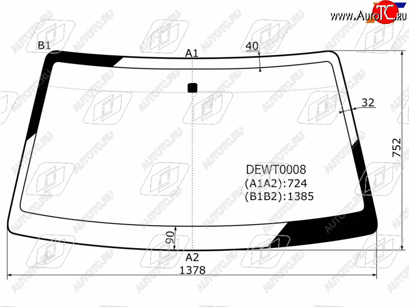 4 299 р. Стекло лобовое Daewoo Nexia 94-16  LeMans 86-93                                                     FUYAO 3000AGNBL  с доставкой в г. Воронеж