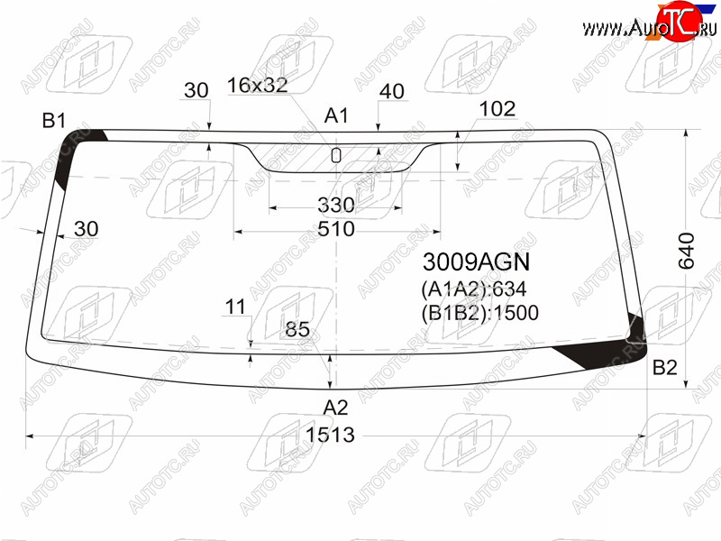 3 899 р. Стекло лобовое SSANGYONG KORANDO 96-06TAGER (ТАГАЗ) 08-12                                           FUYAO 3009AGN  с доставкой в г. Воронеж