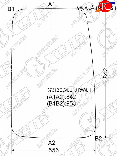 3 999 р. Стекло заднее (Цвет зеленый) Ford Transit 94-00 XYG 3731BCLVLU1J RW/LH  с доставкой в г. Воронеж