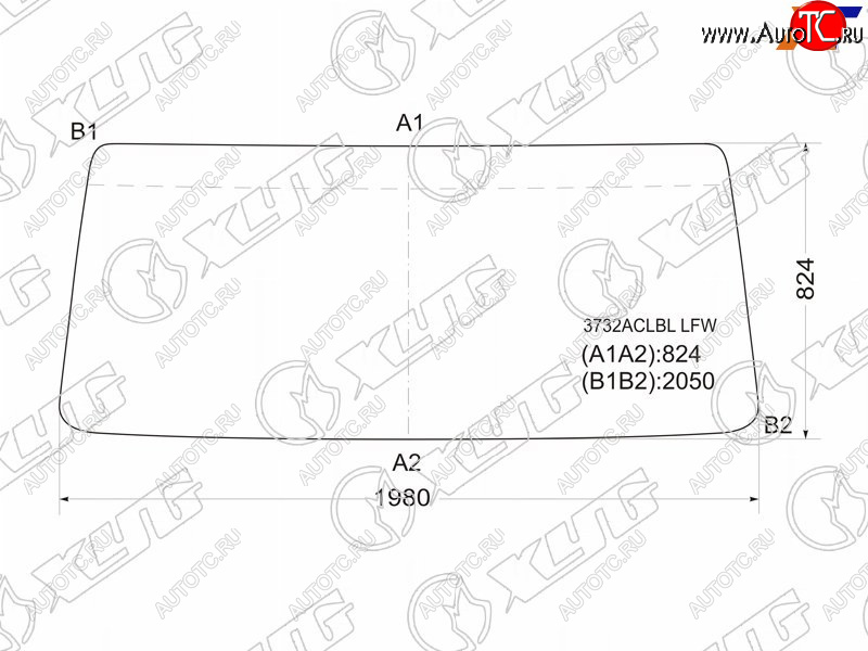 8 999 р. Стекло лобовое Iveco Eurocargo 91-02  Eurostar 91-02  Eurotech 91-02 XYG 3732ACLBL LFW  с доставкой в г. Воронеж