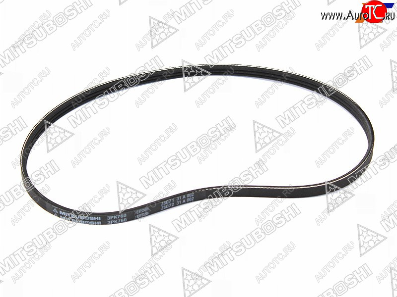 268 р. Ремень поликлиновой TOYOTA 3S#4S-FE (PS) ST19#ST21#ST20#SV4#SXA1#SXN1#SXM1# MAZDA CAPELLA GD MITSUBOSHI 3PK760  с доставкой в г. Воронеж