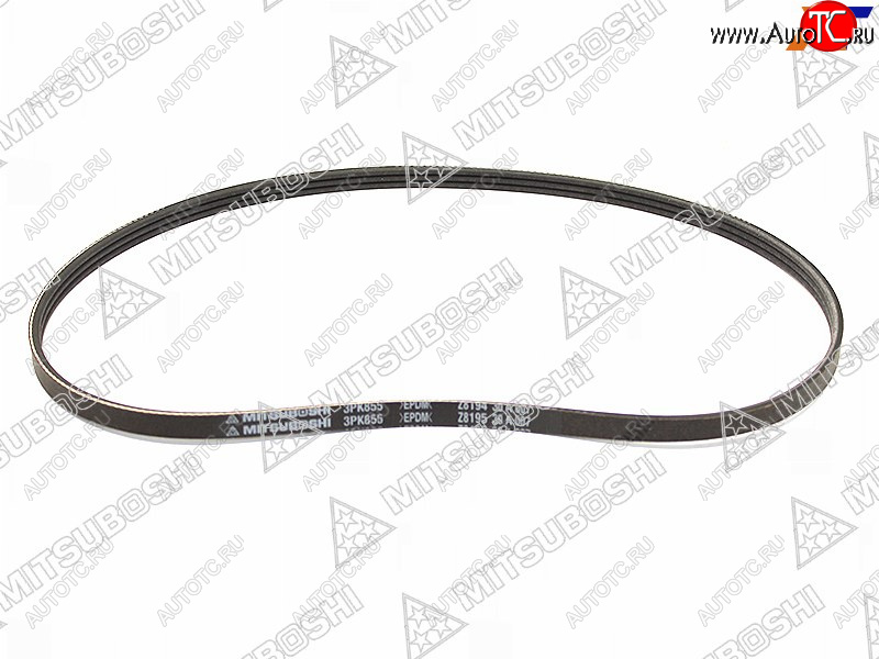 299 р. Ремень поликлиновой NISSAN B15G10Y11C34V10, QG1#RB20E (PS) MITSUBOSHI 3PK855  с доставкой в г. Воронеж