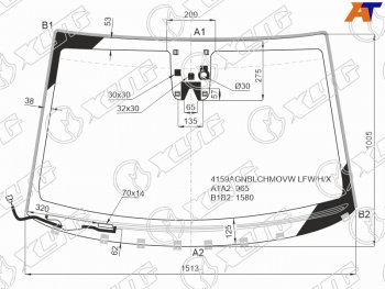 9 849 р. Стекло лобовое (Обогрев щеток Камера Датчик дождя Молдинг) Hyundai Tucson 15-21 XYG 4159AGNBLCHMOVW LFW/H/X  с доставкой в г. Воронеж. Увеличить фотографию 2