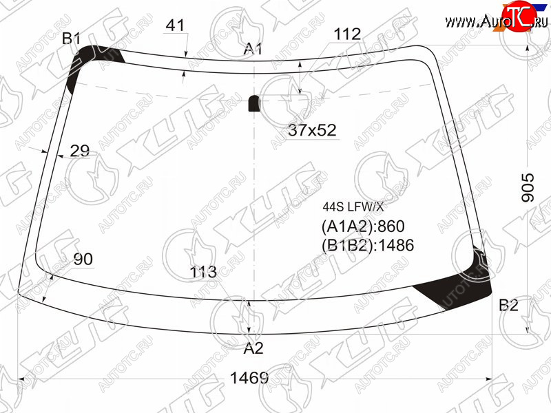 6 499 р. Стекло лобовое Subaru Impreza 00-07  Saab 9-2X 04-06  Subaru Impreza WRX 00-07  Impreza WRX STI 0 XYG 44S LFW/X  с доставкой в г. Воронеж