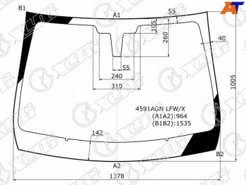 5 899 р. Стекло лобовое LADA XRAY 15-  XRAY Cross 18- XYG 4591AGN LFW/X  с доставкой в г. Воронеж. Увеличить фотографию 1