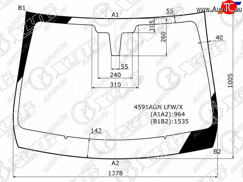 5 899 р. Стекло лобовое LADA XRAY 15-  XRAY Cross 18- XYG 4591AGN LFW/X  с доставкой в г. Воронеж