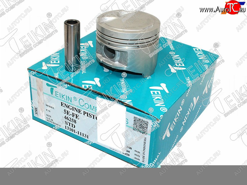 4 199 р. Комплект поршней с пальцами TEIKIN (5EFE)  Toyota Corolla  E110 - Sprinter ( E100,  E110)  с доставкой в г. Воронеж