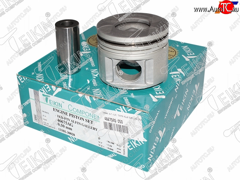 22 999 р. Поршень (к-т 4 шт с охлаждением) TOYOTA HILUX SURFLAND CRUISER KDJ9# 1KD-FTV 00-04 TEIKIN 46675AG 050  с доставкой в г. Воронеж