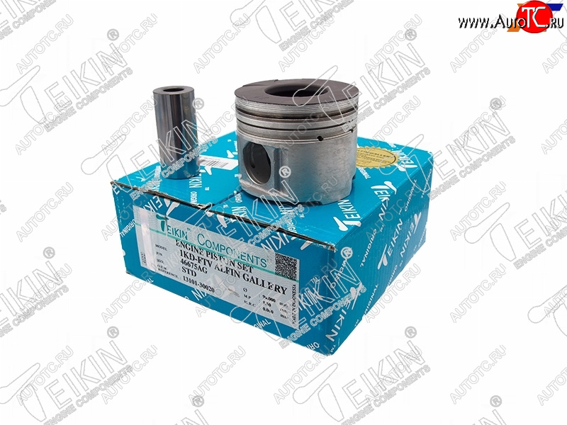 23 999 р. Поршень (к-т 4 шт с охлаждением) TOYOTA HILUX SURFLAND CRUISER KDJ9# 1KD-FTV 00-04 TEIKIN 46675AG STD  с доставкой в г. Воронеж