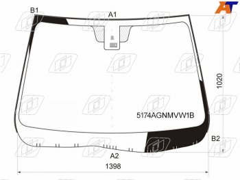 Стекло лобовое (Датчик дождя Молдинг) FUYAO Mazda 6 GH рестайлинг лифтбэк (2010-2012)