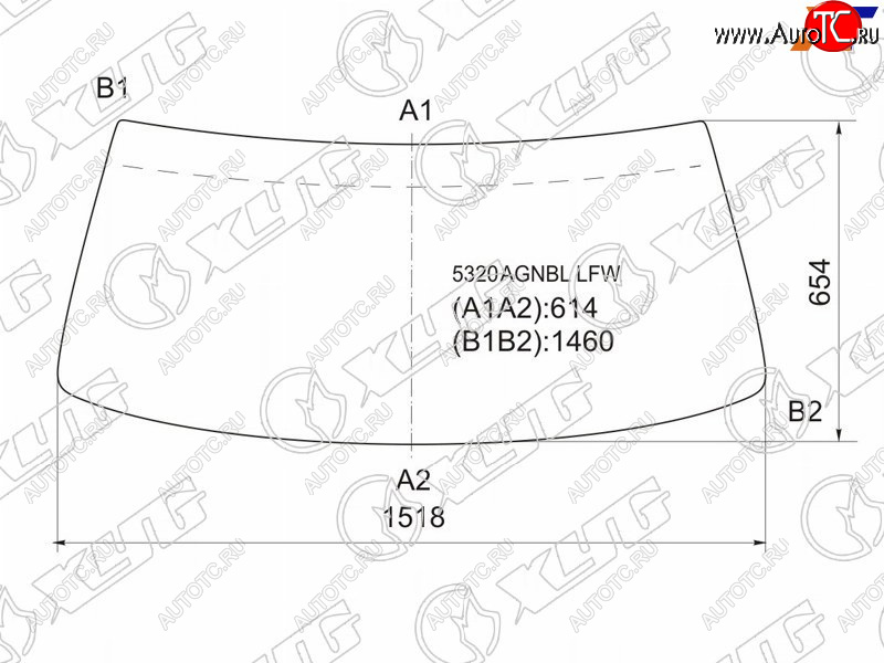 5 899 р. Стекло лобовое Mercedes-Benz E-Class 84-93 XYG 5320AGNBL LFW  с доставкой в г. Воронеж
