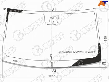 11 399 р. Стекло лобовое (Обогрев щеток Камера Датчик дождя Молдинг) Mercedes-Benz CLS-Class 10-14 XYG 5372AGNCHMVWZ1B LFW/H/X  с доставкой в г. Воронеж. Увеличить фотографию 1