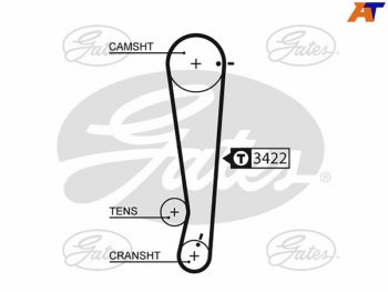 1 279 р. Ремень ГРМ HYUNDAI GETZ (1,1L) 02-09GETZ 1,1L 09-PICANTO 08- GATES 5511XS  с доставкой в г. Воронеж. Увеличить фотографию 1