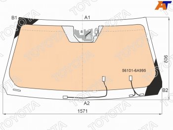 145 999 р. Стекло лобовое (Обогрев полный Камера Датчик дождя Проекция) Toyota Land Cruiser (J300) 21-  Lex TOYOTA 56101-6A995  с доставкой в г. Воронеж. Увеличить фотографию 1