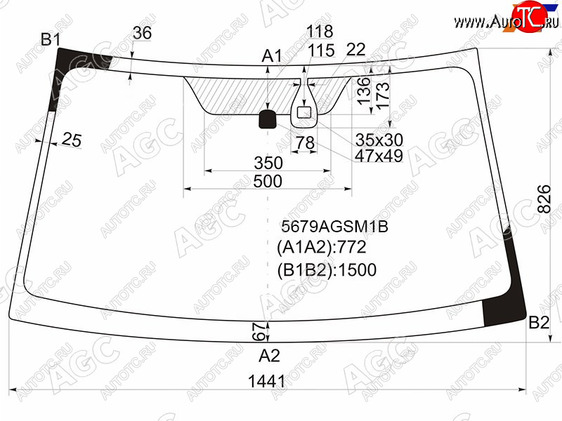 9 699 р. Стекло лобовое + дд MITSUBISHI L200 06-15 PAJEROMONTERO SPORT 08-15                                AGC 5679AGSM1B  с доставкой в г. Воронеж