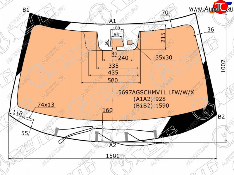 22 999 р. Стекло лобовое (Обогрев полный Камера Датчик дождя) Mitsubishi Outlander 12-18 XYG 5697AGSCHMV1L LFW/W/X  с доставкой в г. Воронеж