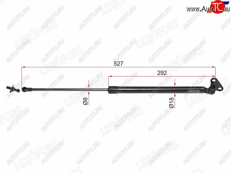 3 299 р. Упор задней двери RH LESJOFORS  Lexus LX470  J100 (1998-2007), Toyota Land Cruiser  100 (1998-2007)  с доставкой в г. Воронеж