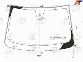 Стекло лобовое (Датчик дождя Молдинг) FUYAO Volvo C30 хэтчбэк 3 дв.  рестайлинг (2009-2012)