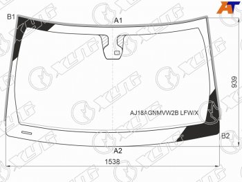 Стекло лобовое (Датчик дождя Молдинг) XYG Dodge Durango  WK2 (2013-2020) 1-ый рестайлинг