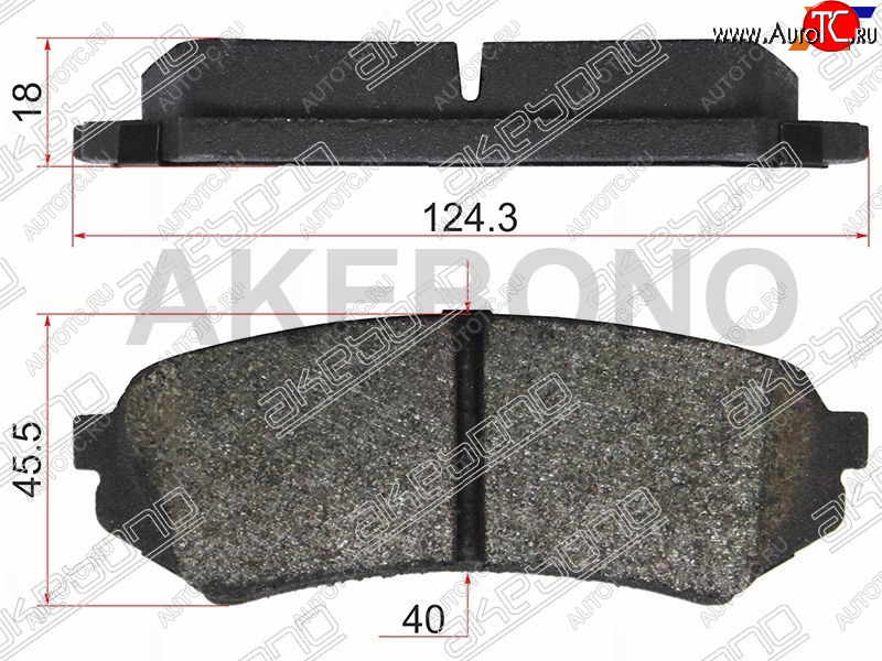 2 169 р. Колодки тормозные AKEBONO (задние)  Lexus LX470  J100 (1998-2007), Toyota Land Cruiser  100 (1998-2007)  с доставкой в г. Воронеж