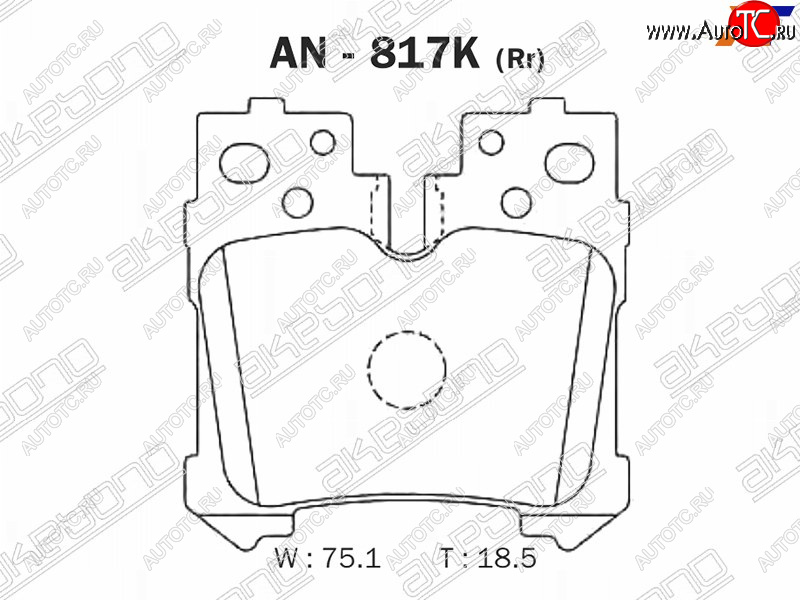 2 469 р. Задние колодки тормозные AKEBONO  Lexus LS460  XF40 - LS600HL  XF40  с доставкой в г. Воронеж