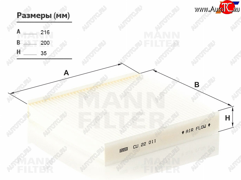 799 р. Фильтр салона MANN  Renault Logan  2 - Sandero  (B8)  с доставкой в г. Воронеж