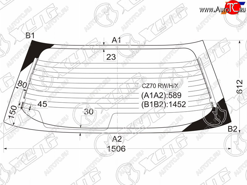8 749 р. Стекло заднее (Цвет зеленый Обогрев) Mitsubishi RVR 91-97  Space Runner 91-99 XYG CZ70 RW/H/X  с доставкой в г. Воронеж