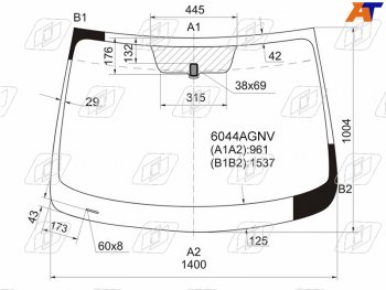 5 999 р. Стекло лобовое Nissan Qashqai 06-13  Dualis 07-14  Qashqai+2 08-14 FUYAO 6044AGNV  с доставкой в г. Воронеж. Увеличить фотографию 1