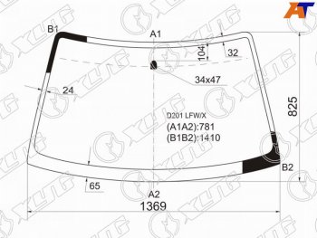 4 999 р. Стекло лобовое Mazda Demio 96-02  Ford Festiva 96-99 XYG D201 LFW/X  с доставкой в г. Воронеж. Увеличить фотографию 1