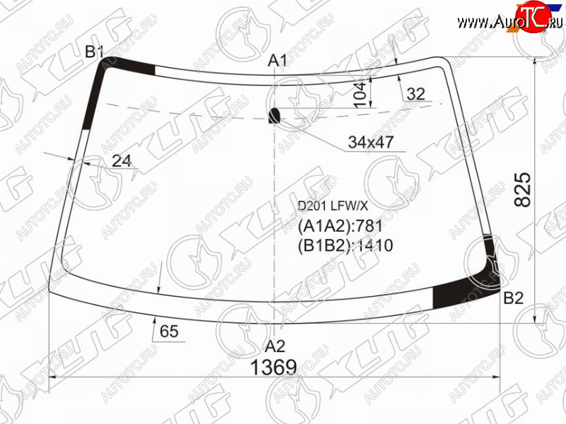 4 999 р. Стекло лобовое Mazda Demio 96-02  Ford Festiva 96-99 XYG D201 LFW/X  с доставкой в г. Воронеж
