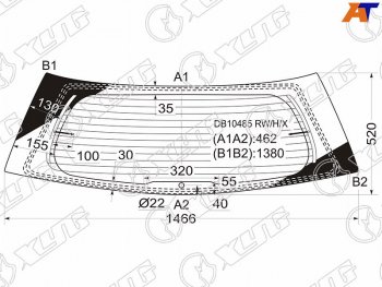 10 549 р. Стекло заднее с обогревом CADILLAC SRX 04-10 XYG DB10485 RW/H/X, db10485rwhx XYG DB10485 RW/H/X  с доставкой в г. Воронеж. Увеличить фотографию 1