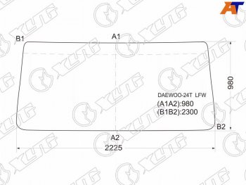 12 499 р. Стекло лобовое Daewoo Ultra Novus 97-19  TATA Novus 05-23 XYG DAEWOO-24T LFW  с доставкой в г. Воронеж. Увеличить фотографию 1