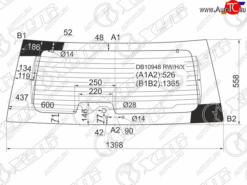 9 949 р. Стекло заднее (Цвет зеленый Обогрев) Ford Explorer 05-11 XYG DB10948 RW/H/X  с доставкой в г. Воронеж