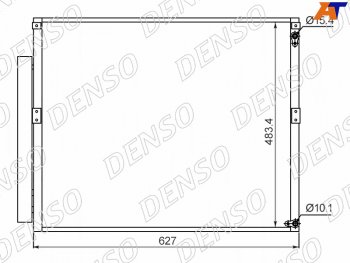 23 999 р. Радиатор кондиционера Toyota Land Cruiser Prado (J120) 02-09  Lexus GX470 02-09  Toyota 4Runner 02 DENSO DCN50017  с доставкой в г. Воронеж. Увеличить фотографию 1