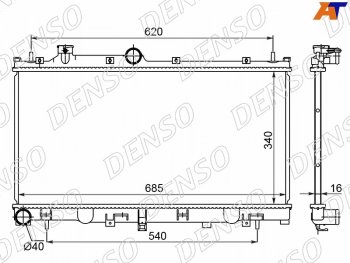 26 549 р. Радиатор DENSO DRM36021  с доставкой в г. Воронеж. Увеличить фотографию 1