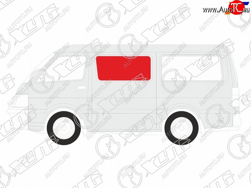 263 р. Стекло кузова боковое (не опускное) (Слева Цвет зеленый) Ford Econoline 92-97 XYG DW01175 SF/LH/X  с доставкой в г. Воронеж