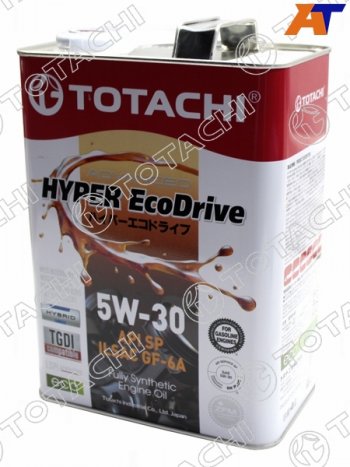 4 099 р. Масло моторное cинтетическое TOTACHI HYPER Ecodrive 5W-30 SPGF-6A 4л TOTACHI E0304  с доставкой в г. Воронеж. Увеличить фотографию 1