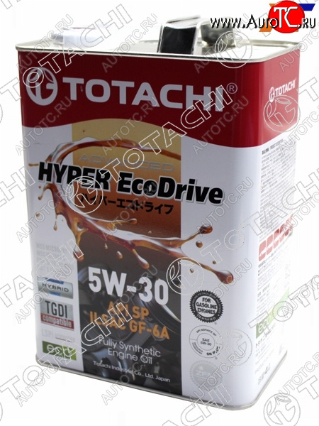 4 099 р. Масло моторное cинтетическое TOTACHI HYPER Ecodrive 5W-30 SPGF-6A 4л TOTACHI E0304  с доставкой в г. Воронеж
